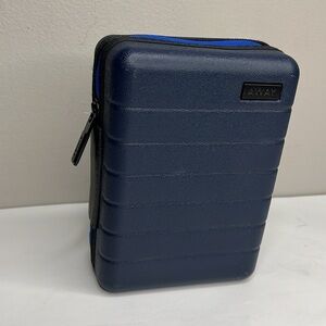 Away Mini Travel Zip Around Case Navy. With Travel Samples New Never Used